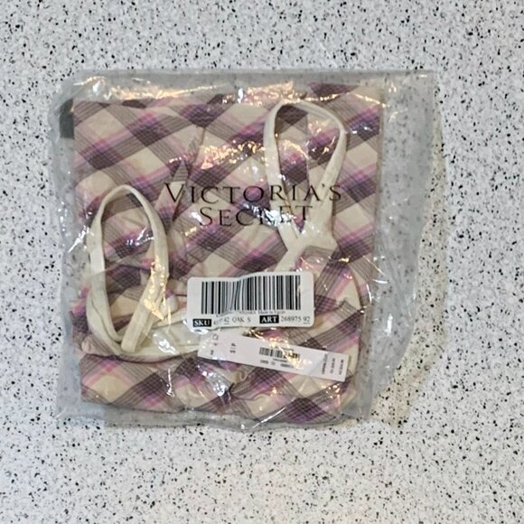 Victoria's Secret PINK Base Stretch Cami SHELF BRA Layering Tank Top Small - Picture 1 of 4